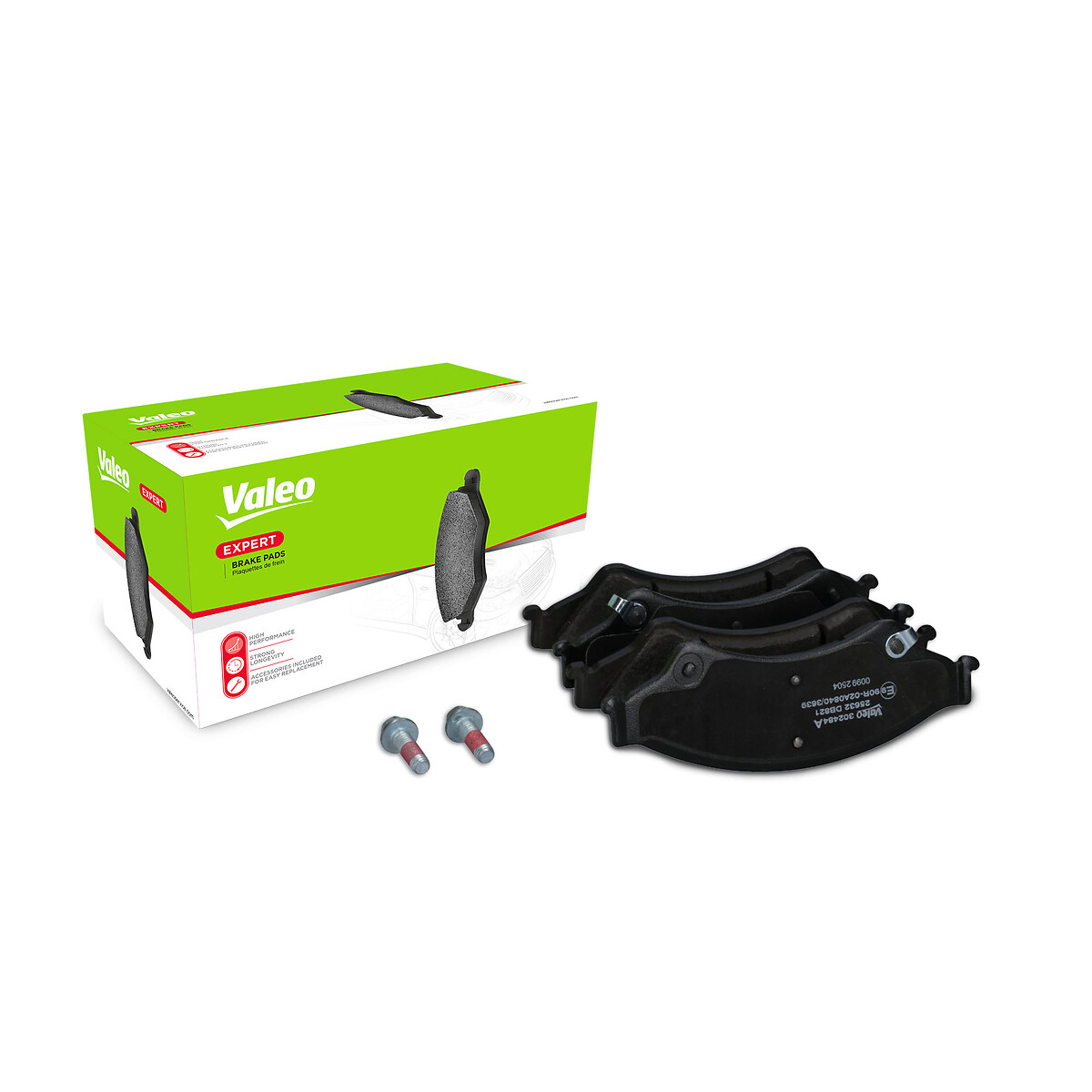 Jeu de 4 plaquettes de frein VALEO ref. 302484A